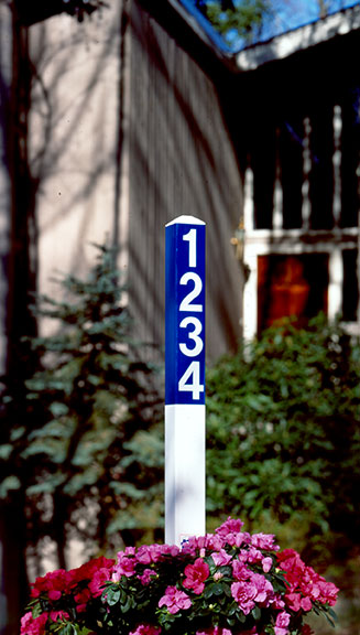 4 Digit Address Guidepost